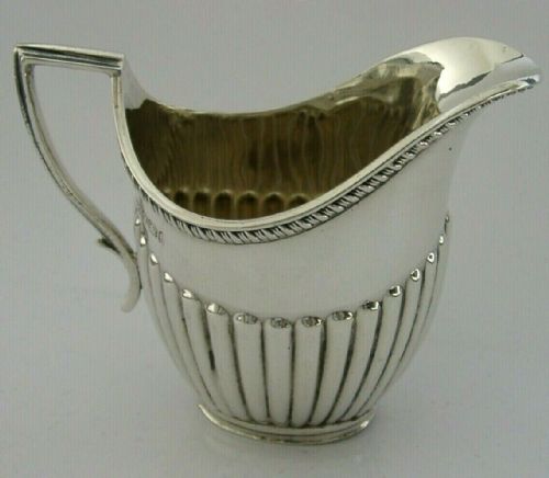 Beautiful Victorian Solid Silver English Cream Jug 1900 Antique 62g