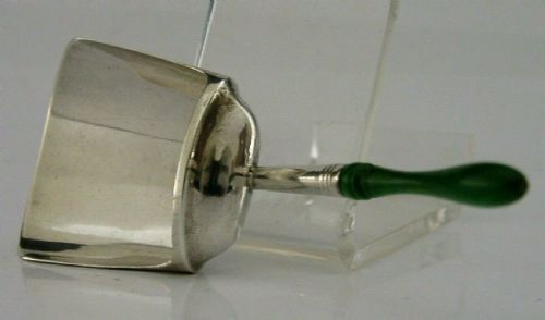 Rare Georgian English Solid Sterling Silver Caddy Spoon 1787 Antique Mint