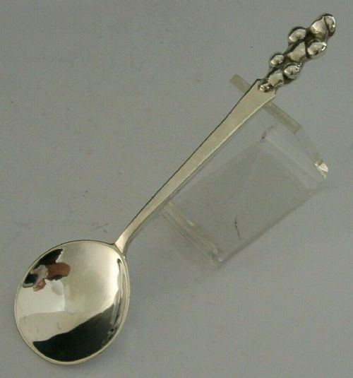 William Creswick Sterling Silver Preserve Spoon 1953 Arts & Crafts Devon 32g
