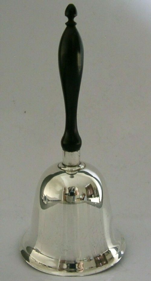 American Solid Sterling Silver Table Desk Reception Bar Bell C1940 Antique