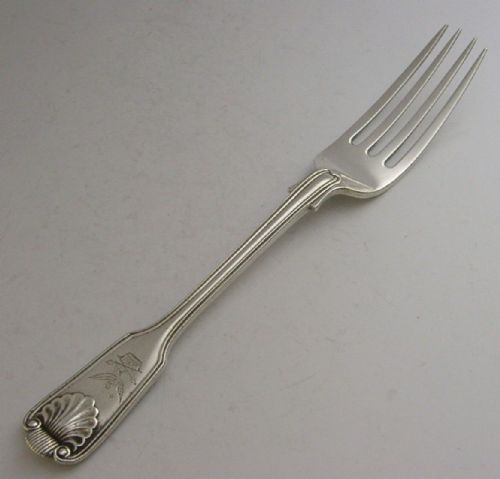 Rare Sterling Silver Sir Edward Seymour Crested Fork 1897 Antique China Station