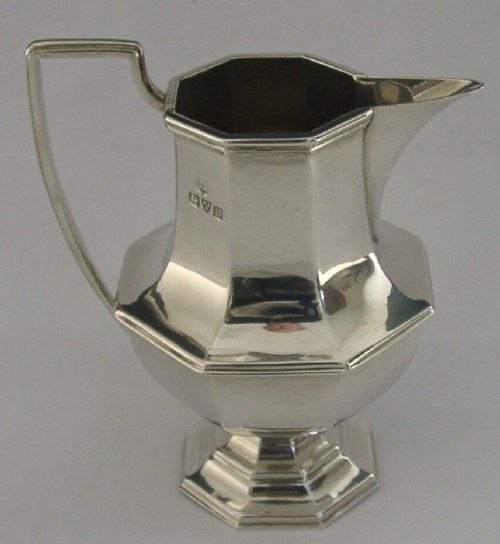 Heavy Beautiful Chester Sterling Silver English Cream Jug 1936 Antique 120g