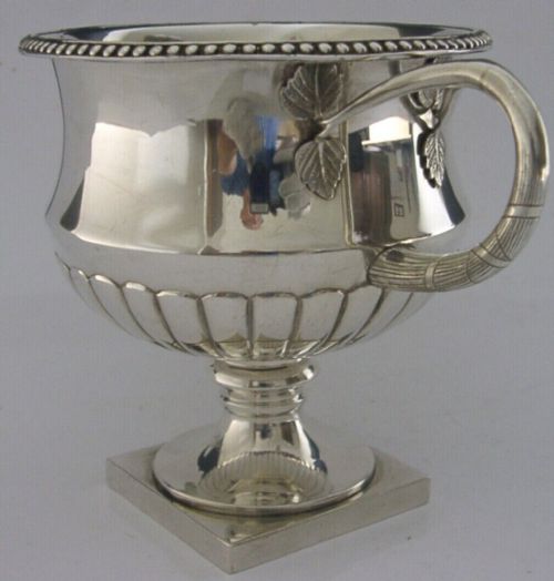 Beautiful Solid Sterling Silver Two Handled Bowl Urn C1940 Antique 158g