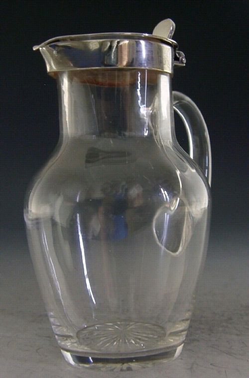 English Edwardian Sterling Silver Whisky Brandy Noggin Jug 1904 Antique 66g