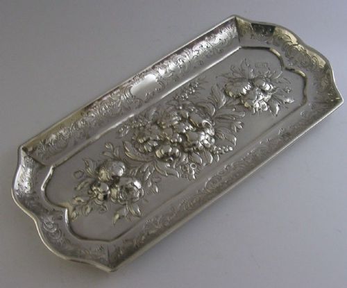 English Solid Sterling Silver Tray Dish 1736 Antique 74g Georgian