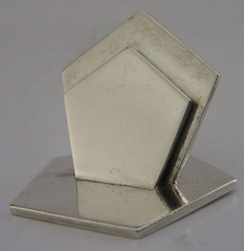 Art Deco Asprey English Sterling Silver Place Menu Holder 1906 Antique