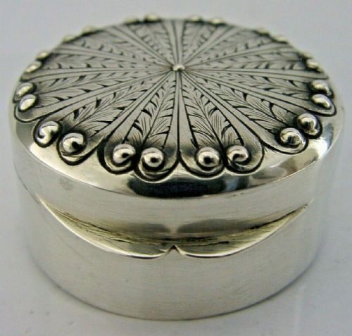 Beautiful Continental Solid Silver 800 Box C1920s Belgium ? Art Deco