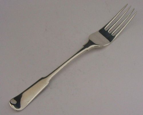 Rare Georgian Sterling Silver Aberdeen Scottish Provincial Fork 1810 Antique 60g