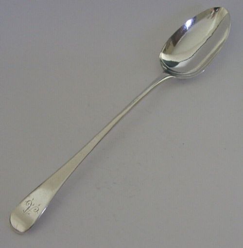 English Georgian Sterling Silver Basting Spoon 1792 Antique