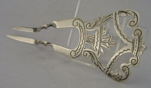 English Sterling Silver Art Nouveau Hair Slide Comb 1905 Antique Wedding