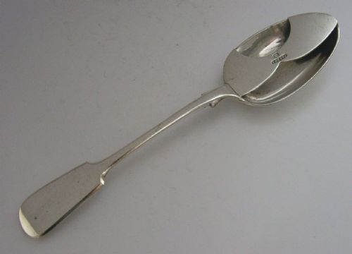 Unusual English Silver Plated Moustache Protecting Spoon C1890 Antique 60g