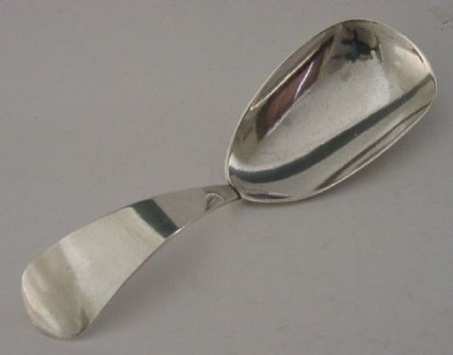 Rare English William IV Solid Sterling Silver Caddy Spoon 1834 Antique 12g