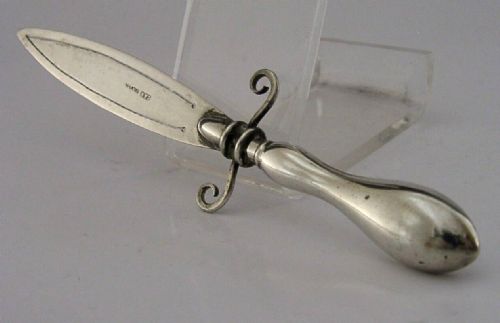 Rare Edwardain English Sterling Silver Bookmark C1910 Antique Novelty 4.5inch