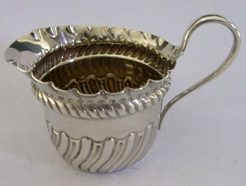 Victorian English Solid Sterling Silver Cream Jug 1892 Antique 38g