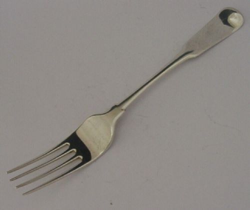 Rare Sterling Silver Aberdeen Scottish Provincial Fork C1810 Antique 56g