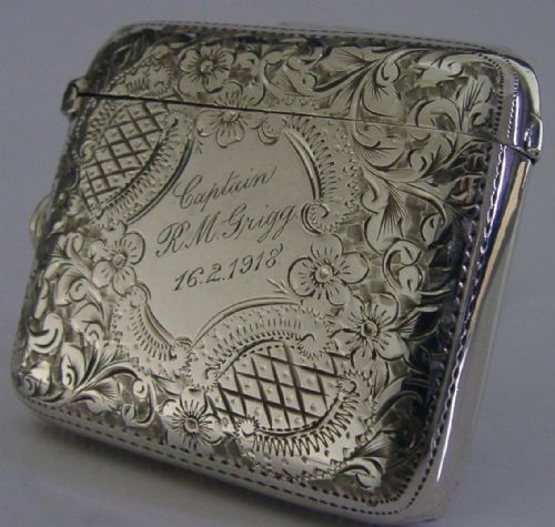 Rare Goliath Sterling Silver Boer War Vesta Vase Cheroot Holder 1906 Antique 50g Military