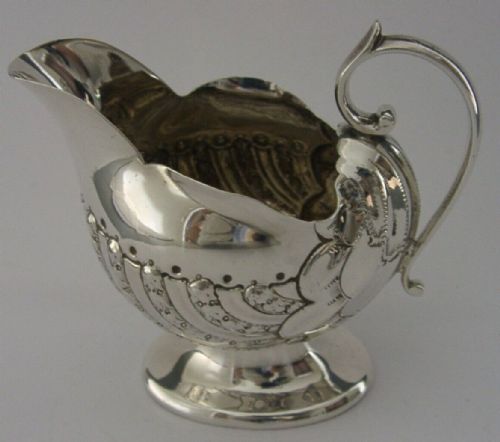 Beautiful Victorian English Solid Sterling Silver Cream Jug 1900 Antique 70g