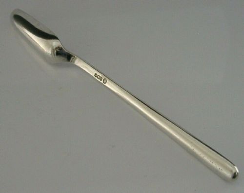 English Solid Sterling Silver Marrow Scoop Cocktail Mixer Maker 1969