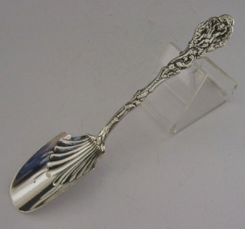 Rare American Sterling Silver Versalles Pattern Stilton Cheese Scoop C1890s