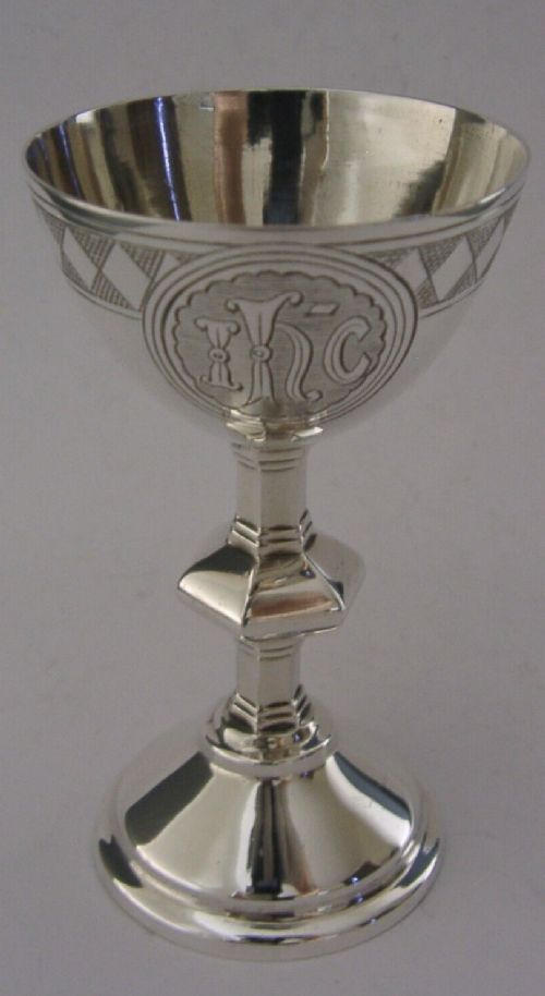Mint Victorian English Sterling Silver Communion Chalice 1861 64g