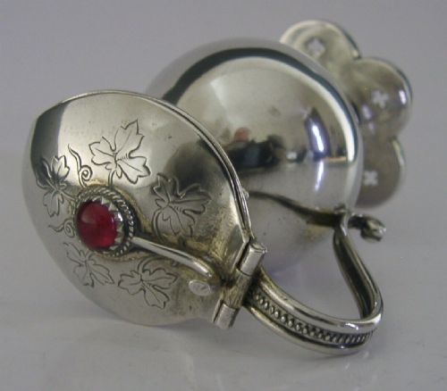 Stunning Rare Arts & Crafts Solid Silver Communion Wine Aqua Jug C1880 Antique