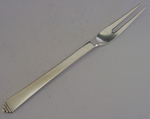 Quality Georg Jensen Sterling Silver Pyramid Pattern Pickle Fork 1937