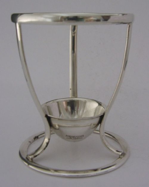 Quality Silver Plated Hamilton Torpedo Old Bottle Holder Stand 1887 Barware