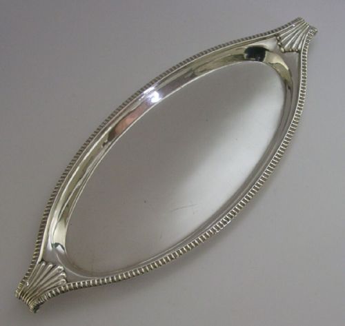 Beautiful English Sterling Silver Candle Snuffers Tray 1909 Antique 182g