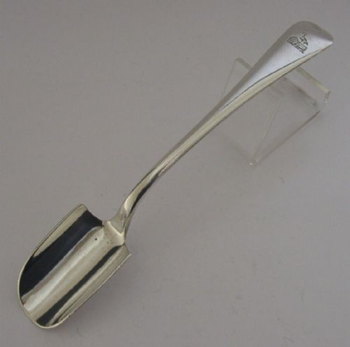 Sterling Silver Duckworth Family Crested Stilton Cheese Scoop 1902 Antique