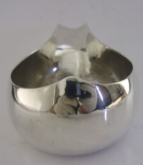 Rare Georgian Solid Sterling Silver Pap Boat Feeding Cup Bowl C1780 Antique 60g