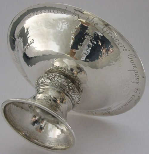 Arts & Crafts Sterling Silver Grocers Company Grape Dish Bowl 1934 Antique 244g