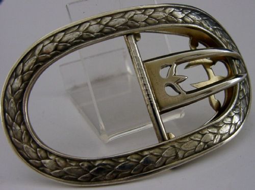 Highest Quality French Puiforcat Solid Silver Buckle C1910 Art Deco