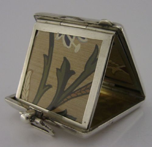 Rare American Sterling Silver Folding Travel Picture Photo Frame C1910 Art Deco