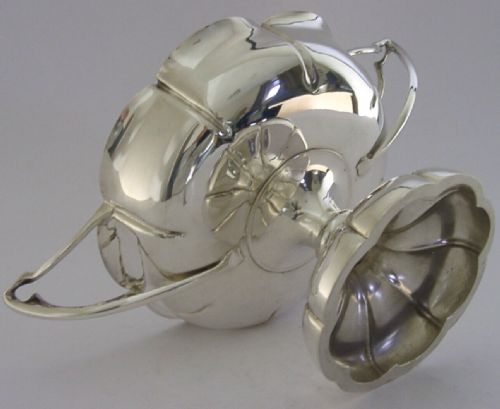 Art Nouveau Chester Sterling Silver Dish Bowl 1908 165g Stunning Antique