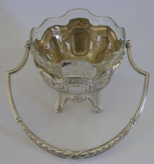 German Secessionist 800 Solid Silver Dish Bowl 1900 Stunning Antique Art Nouveau