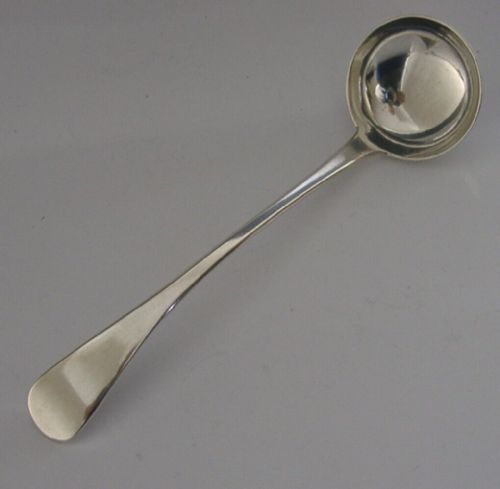 Mint Rare Newcastle Sterling Silver Sauce Gravy Ladle 1854 Victorian Antique