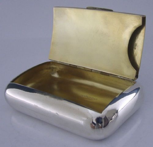 Rare Sterling Silver Tobacco Snuff & Card Case Papers Box 1892 Antique 72g