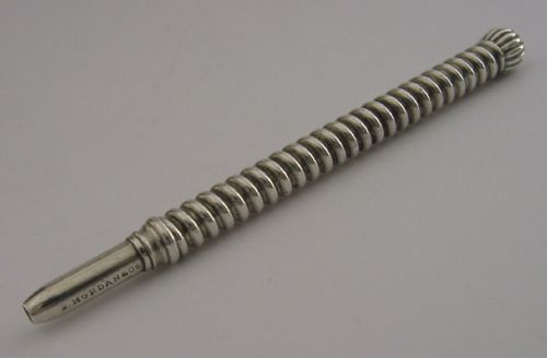 Beautiful English Sterling Silver Pencil C1900 Sampson Mordan
