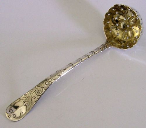 Rare 1713 Britannia Sterling Silver Sugar Sifter Spoon Antique Queen Anne