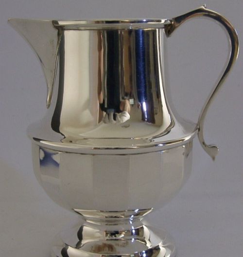 Heavy 90g Beautiful Art Deco Solid Sterling Silver English Cream Jug 1932