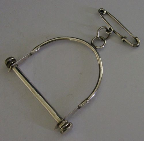 Sterling Silver Chatelaine Bobbin Cotton String Holder 1909 Sewing Needlework