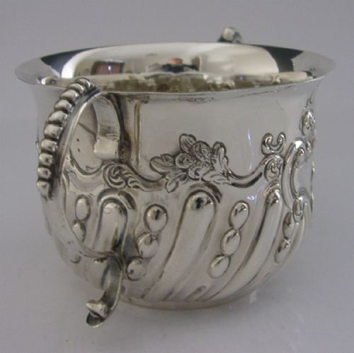 English Sterling Silver Queen Anne 1709 Coin Set Cup Porringer 1894 Antique 124g