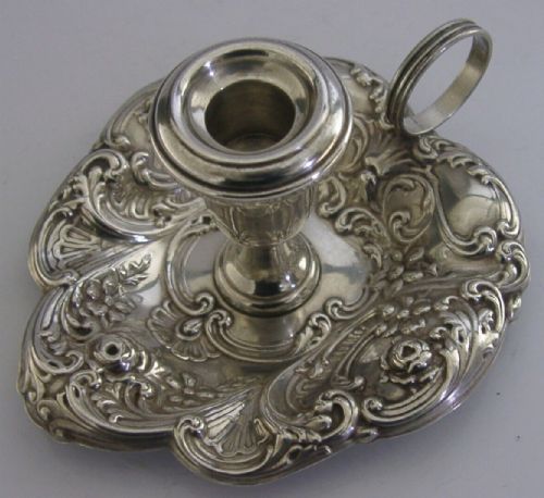 American Sterling Silver Gorham Chamberstick Candle Stick Holder C1900 Antique