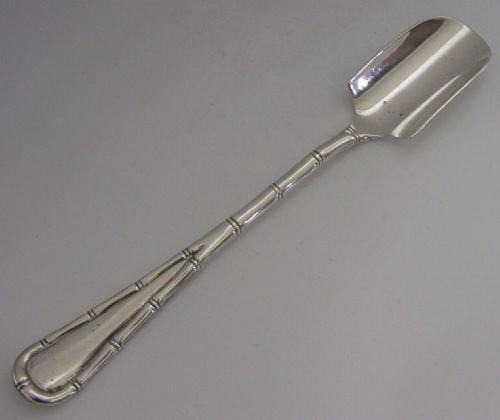 English Sterling Silver Chinese Style Stilton Cheese Scoop 1902 Antique 88g