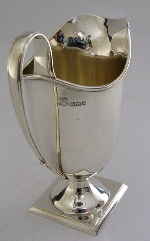 LARGE MINT ENGLISH VICTORIAN STERLING SILVER CREAM JUG 1900 ANTIQUE 128g SUPERB