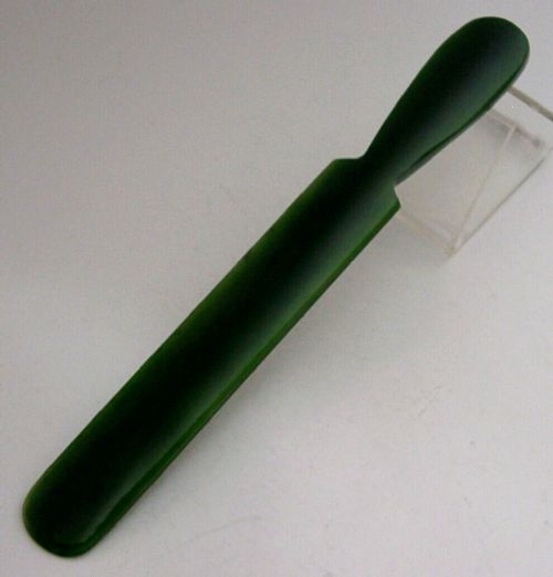 Antique Rare New Zealand Green Jade Letter Opener Page Turner 1900 Antique 42g
