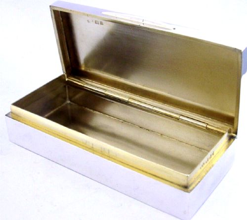 Heavy 138g Solid Sterling Silver Dressing Table or Desk Box 1923 Antique