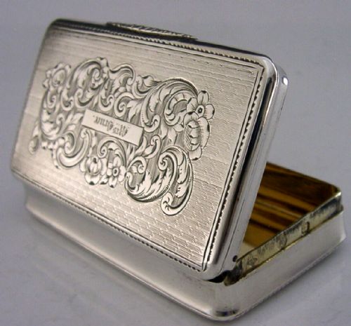 Bruce Family Rare French Sterling Silver Snuff Box C1889 Dutch Import 58g