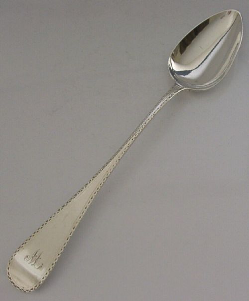 SCOTTISH GEORGIAN SOLID STERLING SILVER BASTING SPOON 1815 ANTIQUE 102g