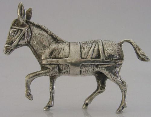 Good Size Spanish 915 Silver Donkey Animal Figure C1940 Animal 52g